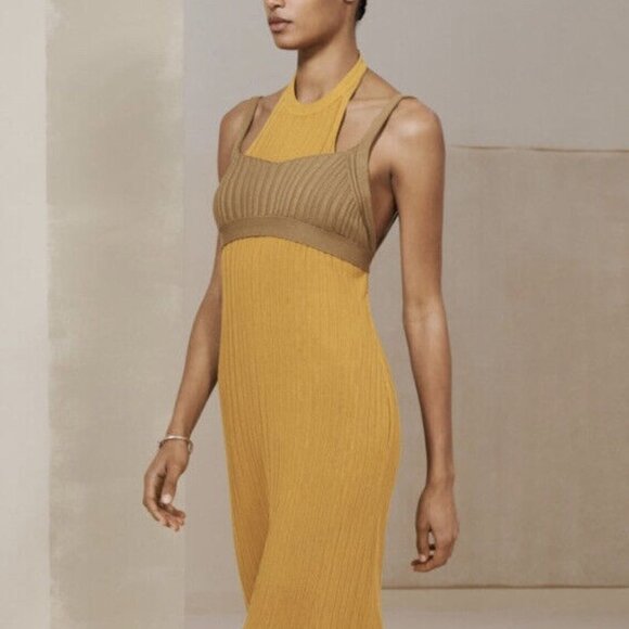 ZARA SRPLS HALTER NECK DRESS NWT SIZE XS - Picture 4 of 8